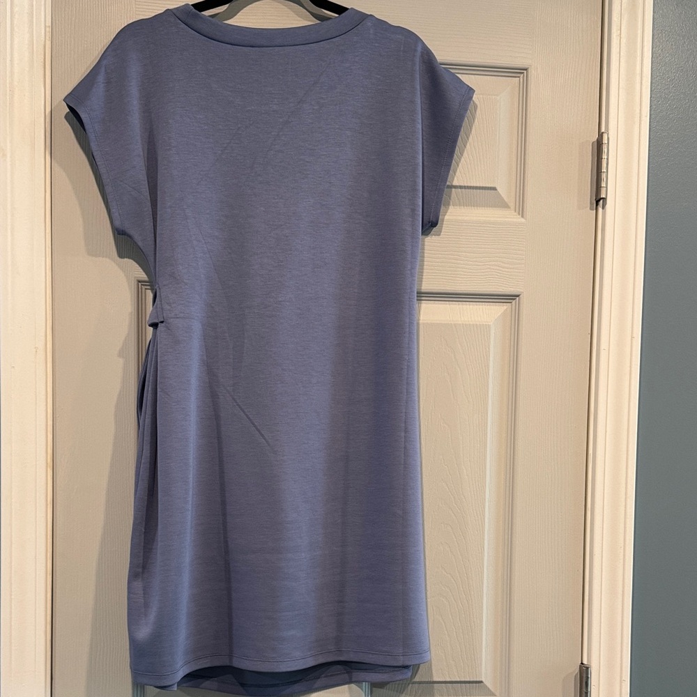 Nicole Miller Blue Tie-Front Women's Dress - Picture 4 of 4